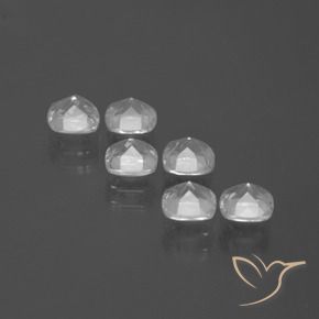 Gemme di Topazio Bianco trasparente naturale da 3.07 ct, Cuscino, VVS-VS