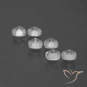 Gemme di Topazio Bianco trasparente naturale da 2.92 ct, Cuscino, VVS-VS