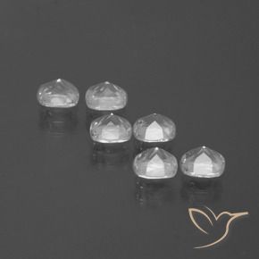 Gemme di Topazio Bianco trasparente naturale da 2.97 ct, Cuscino, VVS-VS