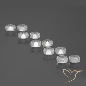 Gemme di Topazio Bianco trasparente naturale da 4.17 ct, Cuscino, VVS-VS