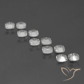 Gemme di Topazio Bianco trasparente naturale da 4.48 ct, Cuscino, VVS-VS