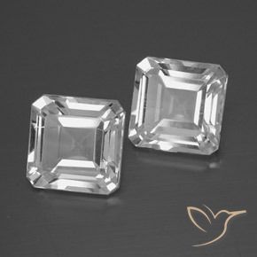 Gemme di Topazio Bianco trasparente naturale da 6.11 ct, Ottagonale / Taglio smeraldo, VS