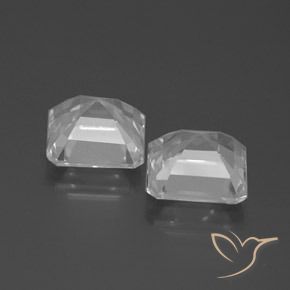 Gemme di Topazio Bianco trasparente naturale da 6.11 ct, Ottagonale / Taglio smeraldo, VS