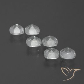 Gemme di Topazio Bianco trasparente naturale da 2.92 ct, Cuscino, VVS-VS
