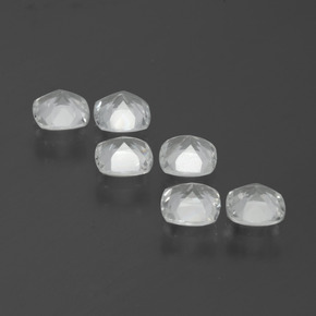 Gemme di Topazio Bianco naturale da 2.60 ct, Taglio a cuscino, VVS-VS