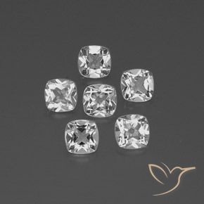 Gemme di Topazio Bianco naturale da 2.91 ct, Cuscino, VVS-VS