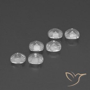 Gemme di Topazio Bianco naturale da 3.05 ct, Cuscino, VVS-VS
