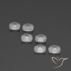 Gemme di Topazio Bianco trasparente naturale da 2.77 ct, Cuscino, VVS-VS