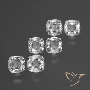 Gemme di Topazio Bianco naturale da 2.74 ct, Cuscino, VVS-VS