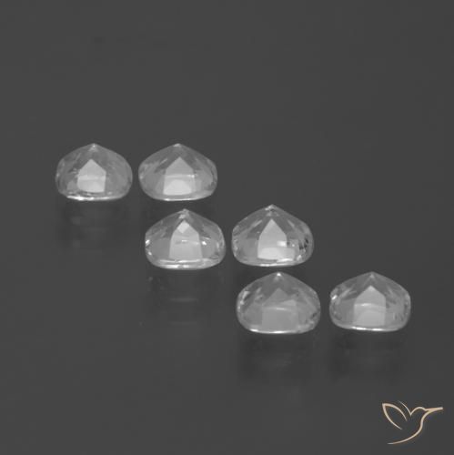 Gemme di Topazio Bianco naturale da 3.11 ct, Cuscino, VVS-VS