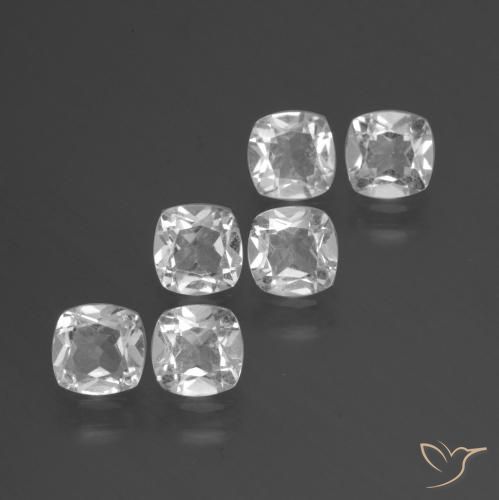 Gemme di Topazio Bianco naturale da 2.81 ct, Cuscino, VVS-VS
