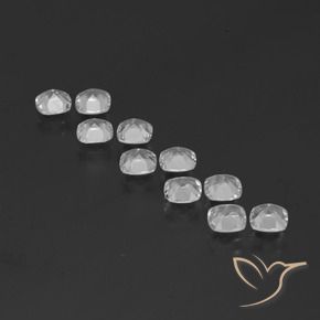 Gemme di Topazio Bianco trasparente naturale da 4.47 ct, Cuscino, VVS-VS
