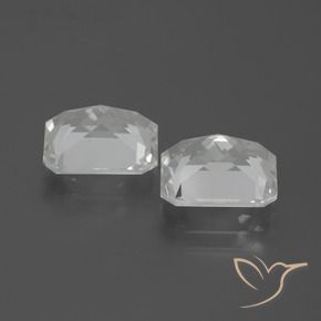 Gemme di Topazio Bianco naturale da 7.52 ct, Taglio smeraldo, VVS