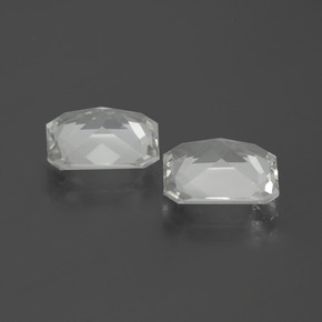 Gemme di Topazio Bianco naturale da 6.66 ct, Taglio smeraldo, VVS