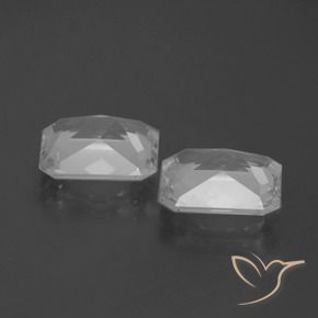 Gemme di Topazio Bianco trasparente naturale da 6.61 ct, Ottagonale / Taglio smeraldo, VVS