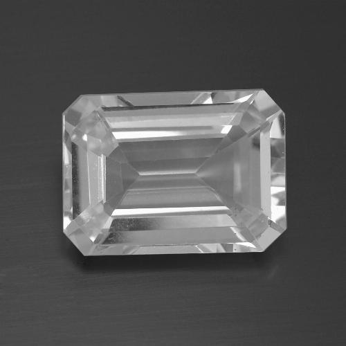 Topazio Bianco naturale da 8.52 ct, Taglio smeraldo, VS