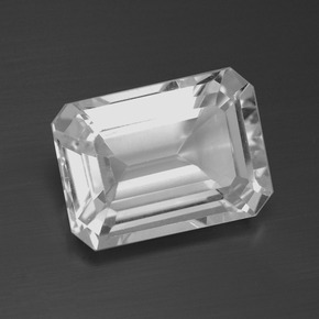 Topazio Bianco naturale da 8.52 ct, Taglio smeraldo, VS