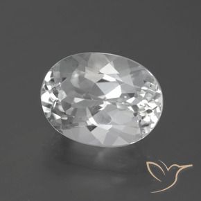 Topazio Bianco naturale da 5.35 ct, Ovale, VVS