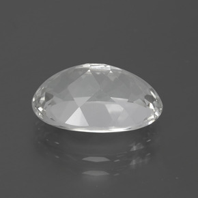 Topazio naturale bianco da 5,51 ct, taglio ovale, VVS