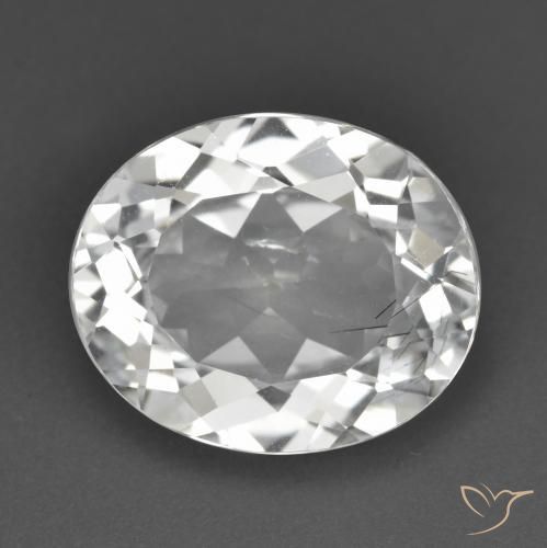 5.73ct Naturale Bianco Topazio, Ovale, VS