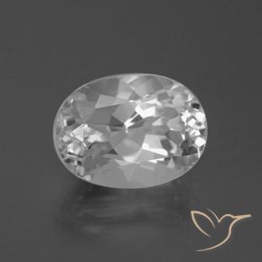 Topazio Bianco trasparente naturale da 5.21 ct, Ovale, VVS-VS