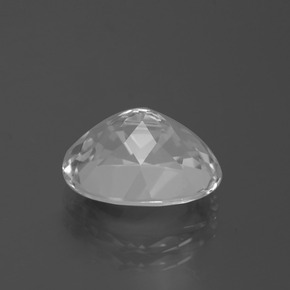 Topazio naturale bianco da 5,20 ct, taglio ovale, VVS