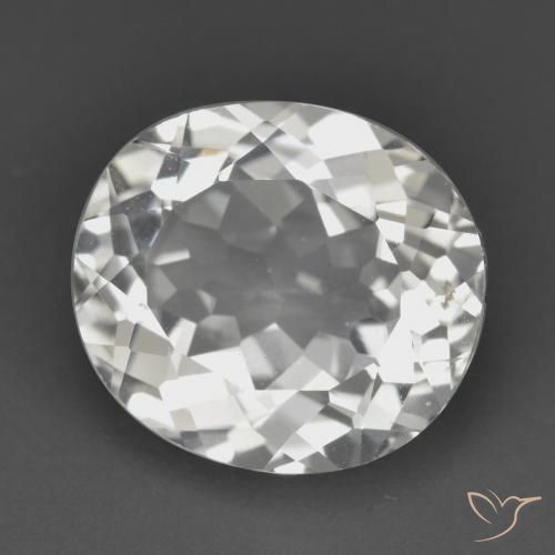 Topazio Bianco naturale da 5.46 ct, Ovale, VVS-VS