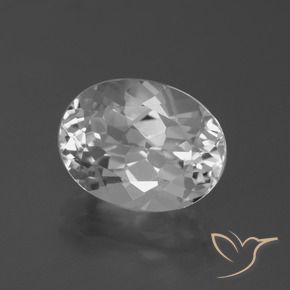 Topazio Bianco trasparente naturale da 5.36 ct, Ovale, VVS