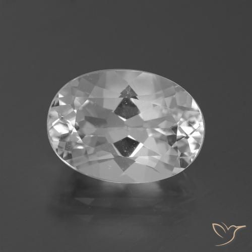 5.58ct Naturale Bianco Topazio, Ovale, VVS