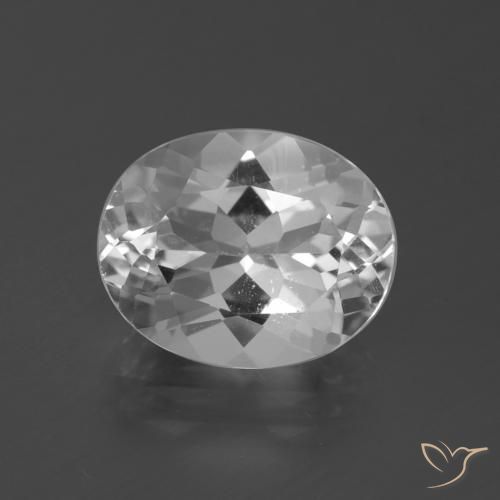 5.40ct Naturale Bianco trasparente Topazio, Ovale, VS