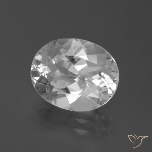 Topazio Bianco trasparente naturale da 5.40 ct, Ovale, VS