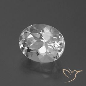 Topazio Bianco trasparente naturale da 5.05 ct, Ovale, VVS