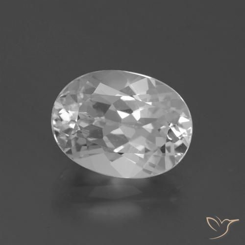 4.75ct Naturale Bianco Topazio, Ovale, VVS