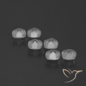Gemme di Topazio Bianco trasparente naturale da 2.60 ct, Cuscino, VVS-VS