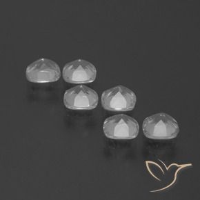 Gemme di Topazio Bianco trasparente naturale da 2.88 ct, Cuscino, VVS-VS
