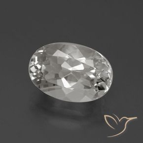 Topazio Bianco caldo naturale da 4.58 ct, Ovale, VVS