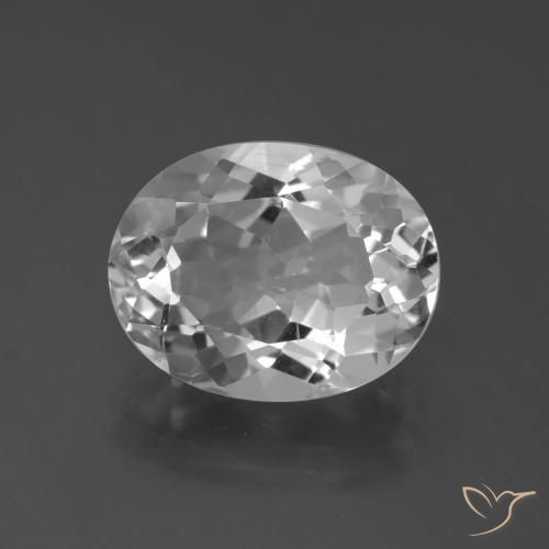 Topazio Bianco naturale da 6.23 ct, Ovale, VS