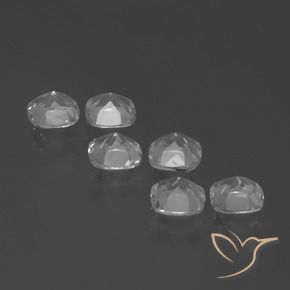 Gemme di Topazio Bianco trasparente naturale da 2.86 ct, Cuscino, VVS-VS