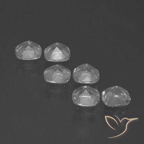 Gemme di Topazio Bianco trasparente naturale da 2.95 ct, Cuscino, VVS-VS