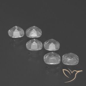 Gemme di Topazio Bianco trasparente naturale da 2.96 ct, Cuscino, VVS-VS