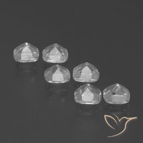 Gemme di Topazio Bianco naturale da 3.26 ct, Cuscino, VVS-VS