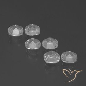Gemme di Topazio Bianco naturale da 3.07 ct, Cuscino, VVS-VS