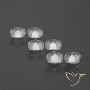 Gemme di Topazio Bianco trasparente naturale da 3.07 ct, Cuscino, VVS-VS
