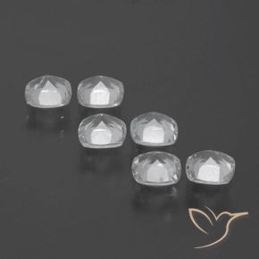 Gemme di Topazio Bianco trasparente naturale da 3.04 ct, Cuscino, VVS-VS