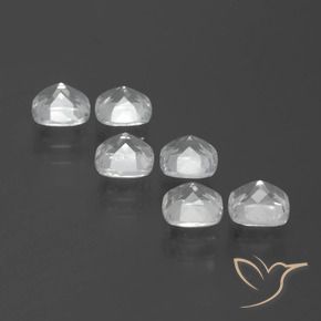 Gemme di Topazio Bianco trasparente naturale da 2.84 ct, Cuscino, VVS-VS