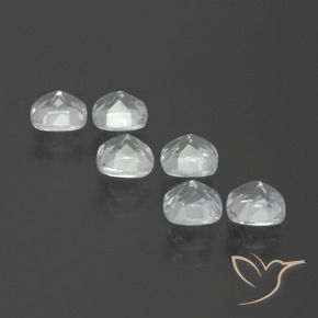 Gemme di Topazio Bianco trasparente naturale da 3.03 ct, Cuscino, VVS-VS