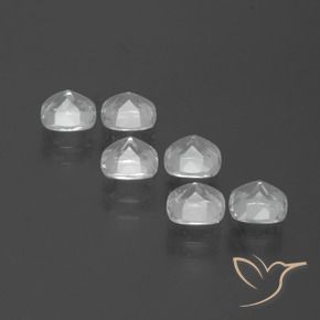 Gemme di Topazio Bianco trasparente naturale da 3.00 ct, Cuscino, VVS-VS