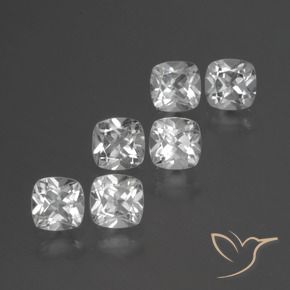 Gemme di Topazio Bianco naturale da 2.91 ct, Cuscino, VVS-VS