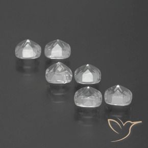 Gemme di Topazio Bianco naturale da 2.91 ct, Cuscino, VVS-VS