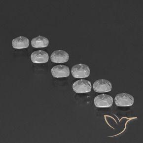 Gemme di Topazio Bianco trasparente naturale da 4.63 ct, Cuscino, VVS-VS